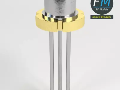 Laser diode 3D model