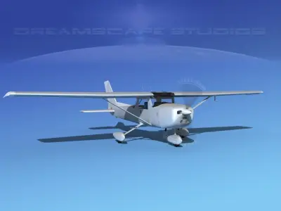 Cessna 150 Aerobat Bare Metal 3D model