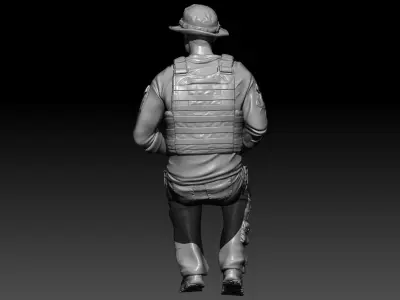 NATO CREW GUNNER 3D print model