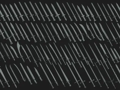 Medieval Sword 3D model order