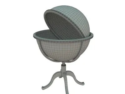 Vintage globe bar 3D model