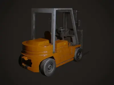 Forklift Low-poly 3D model