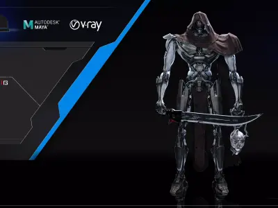 Free Male Robot Rig - Project Free 3D model