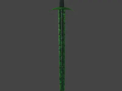 Sword Low-poly 3D model 31