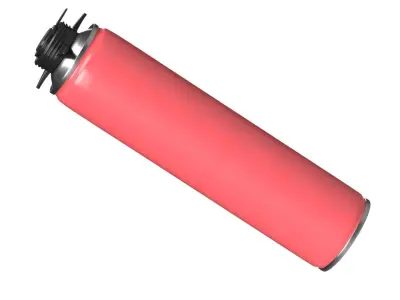 Polyurethane foam  750 ml open mockup 3D model