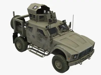 Military MRAP Collection 3D Model Pack