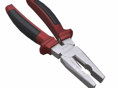 Pilash Plier Tool Low Poly Low-poly 3D model