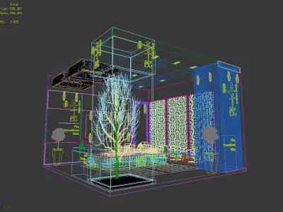 Exhibition - Area -6X6-3DMAX2009-9 3D model