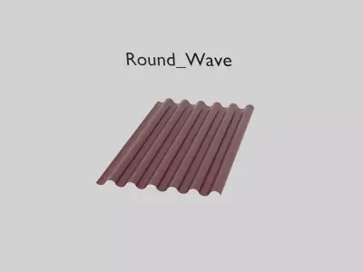 Facade Panels Ribbed Kit 3D model