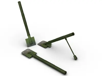 Russian Mortar Shovel 1939 3D model