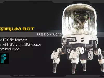 Terrarium Bot Free 3D model