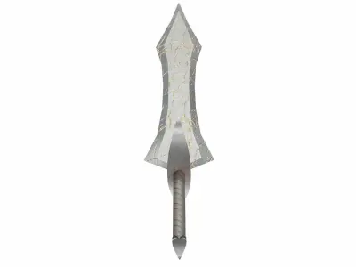 Firesword  Low-poly 3D model