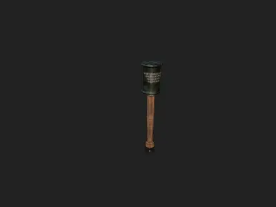 SteinHandGranate Low-poly 3D model