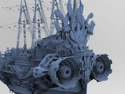 Dragon Kings Airship 3D model