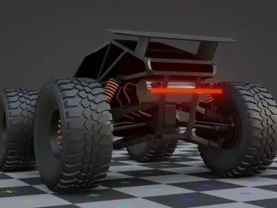 Off road buggy vehicle  3D model