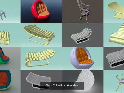 Chair Collection 3D Model Pack