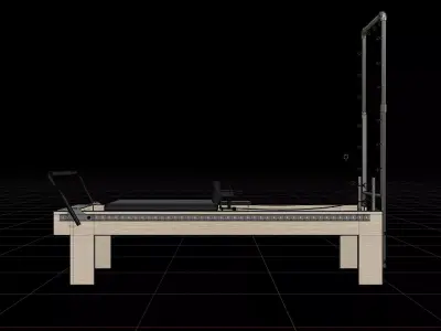 Reformer Pilates Equipment 3D model
