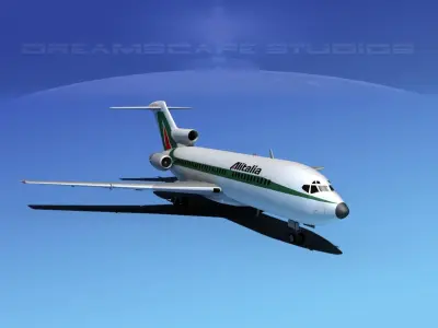 Boeing 727-100 Alitalia 3D model