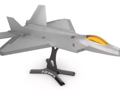 F 22 Raptor in two scales 3D print model purchase