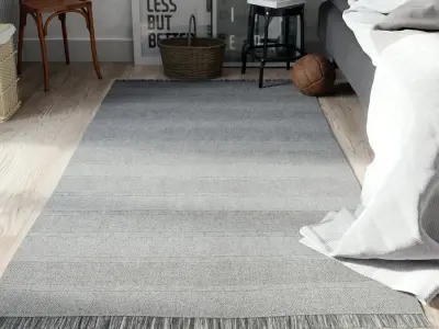  Sunset Stripe Designer Rug Model, Soft Grey 