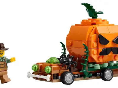 Wikibricks3D - 40822 Jack-O-Lantern Pickup Truck 3D print model