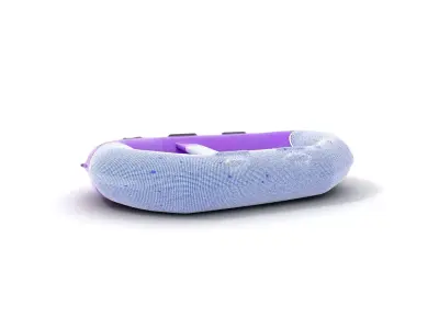 Vibrant Purple Raft model pack Low-poly 3D model