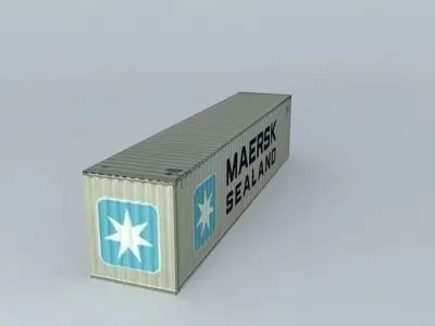 Maersk Sealand Container 40 Free 3D model