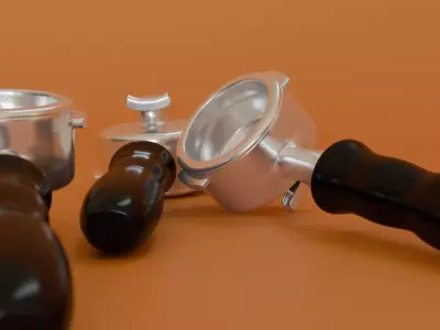 coffee porta Low-poly 3D model