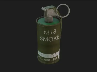 smoke bomb 3D model