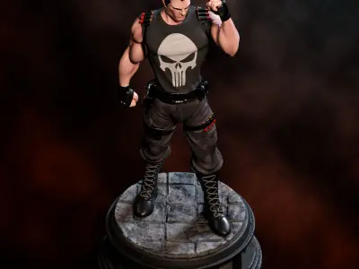 Fanart THE PUNISHER - Statue 3D print model