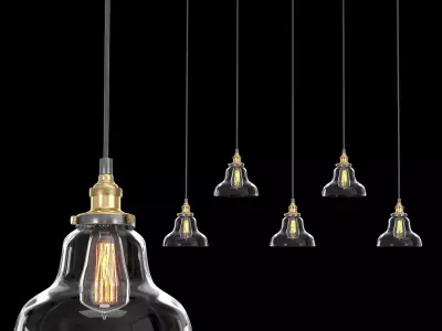 BOULANGERIE RECTANGULAR PENDANT 3D model