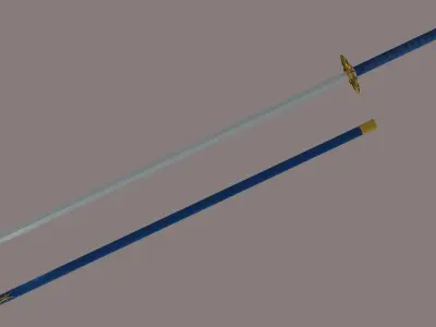 Kai Dai Ken  Odachi Model Low-poly 3D model