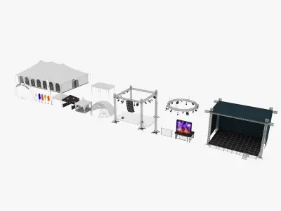 Event Exhibition pack 3D model purchase