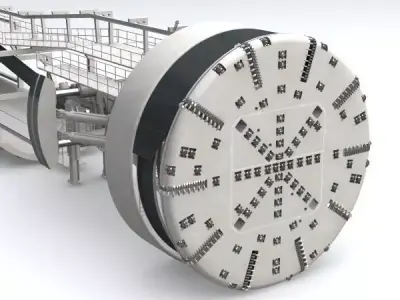 Tunnel Boring Machine TBM 3D model
