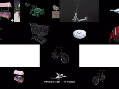 Vehicles Gest  3D Model Pack