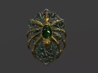 Shield 04 Low-poly 3D model