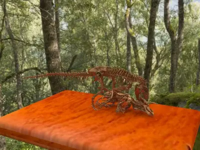 Tyrannosaurus dinosaur skeleton 3D model