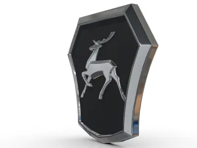 gaz logo 3D model from CGTrader