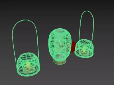Handheld Lamp  Low-poly 3D model
