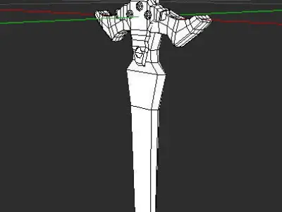 Sword Art Online - Holy Sword Excalibur Low-poly 3D model