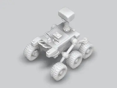 Mars Rover Robot STL 3D Printable Planetary Exploration Vehicle 3D print model