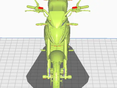 Eletric Motorcycle Parts - VOLTZ EVS 3D model