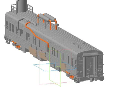 Locomotive wagon from Metro Exodus 3D print model