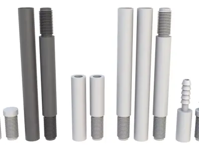 Pipe connector 05 3D model
