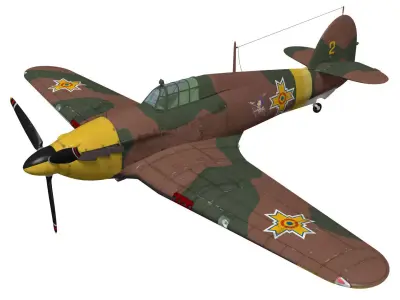 Hawker Hurricane MK1b 3D model purchase