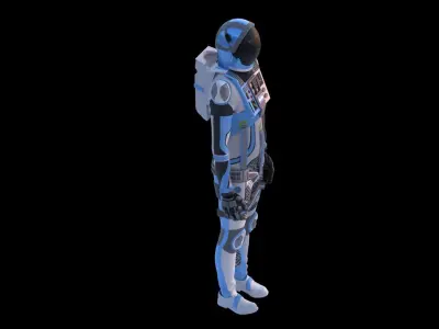Astronaut Spacesuit Argentina 3D model