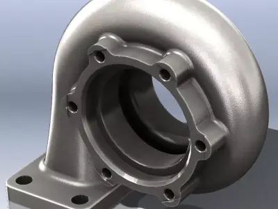 Turbocharger Turbine Housing 3D model