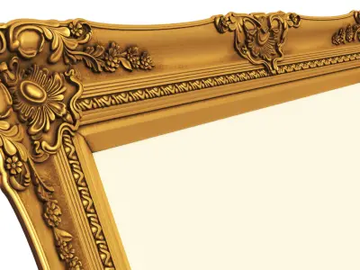  Frame picture gold v1 3D print model