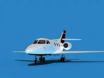 Dassault Falcon 10 V06 3D model