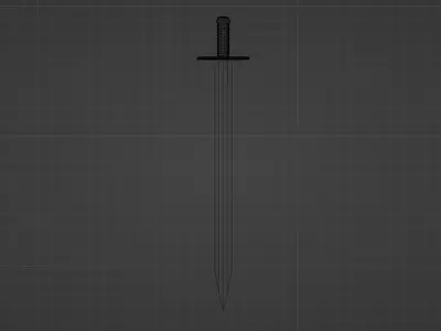 Realistic Medieval Sword -- Game-Ready and High-Quality Asset 3D model